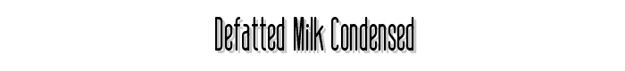 defatted milk Condensed police